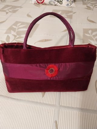 bolso terciopelo bordado