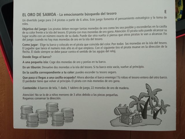 Oro de Samoa (juego para niños)