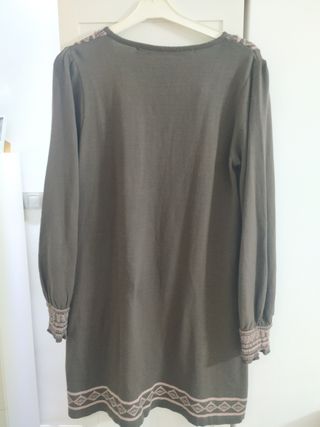 vestido invierno Zara Basic talla L
