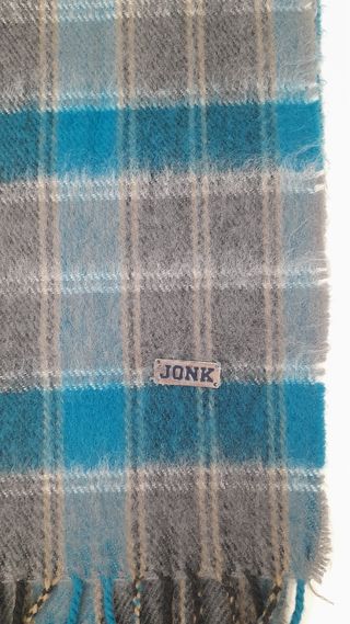 Sciarpa unisex turchese a quadri