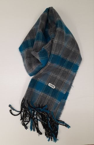 Sciarpa unisex turchese a quadri