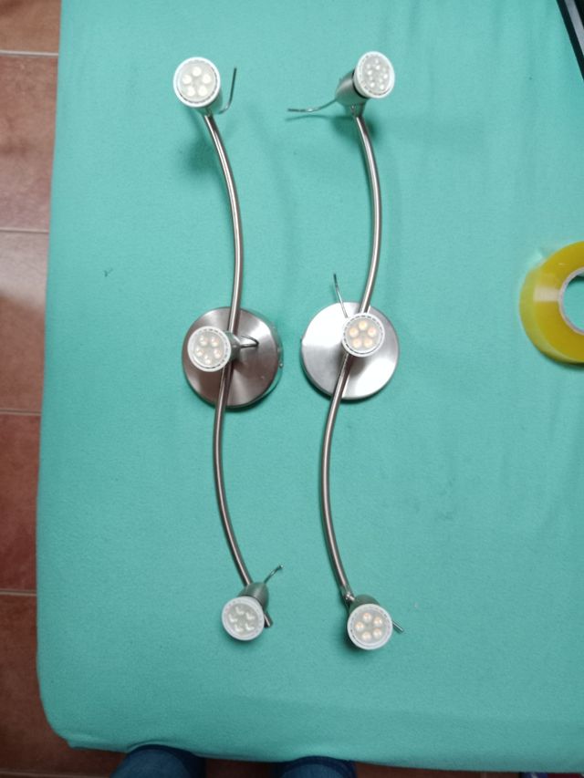 Lamparas techo plateadas bajo consumo