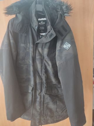 Abrigo Hollister hombre talla L