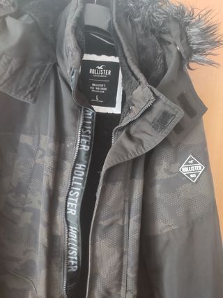 Abrigo Hollister hombre talla L