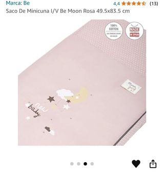 Saco con relleno para minicuna