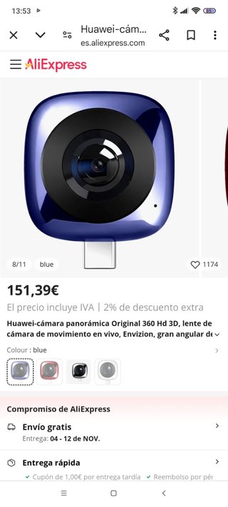 CAMARA PANORÁMICA HUAWEI P20 PRO