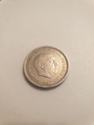5 pesetas 1957