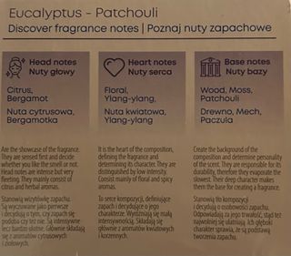 Candela  profumata "Eucalipto e patchouli"
