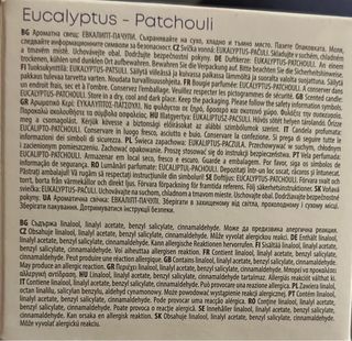 Candela  profumata "Eucalipto e patchouli"