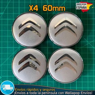 X4 Tapacubos Citroen 60mm Cubrebujes Tapas Llantas