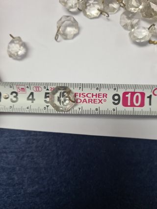 Cristales lampara araña octogonales