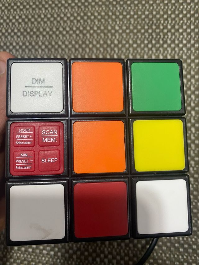 Despertador reloj rubik cube