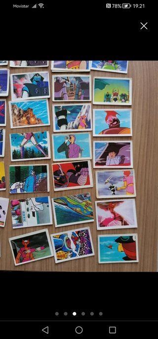 Cromos Mazinguer Z, nunca pegados