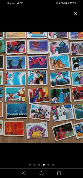 Cromos Mazinguer Z, nunca pegados