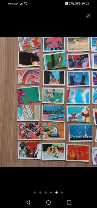 Cromos Mazinguer Z, nunca pegados