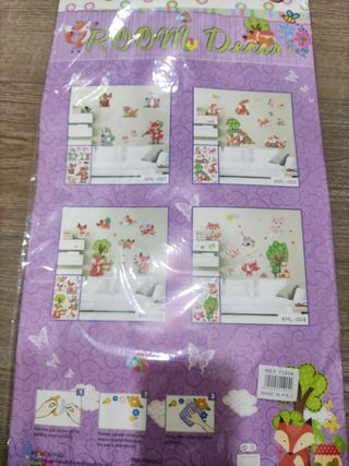 Pegatinas para paredes y vebntanas infantiles