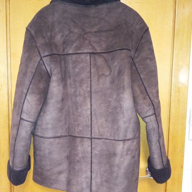Abrigo marrón Talla XL Zara