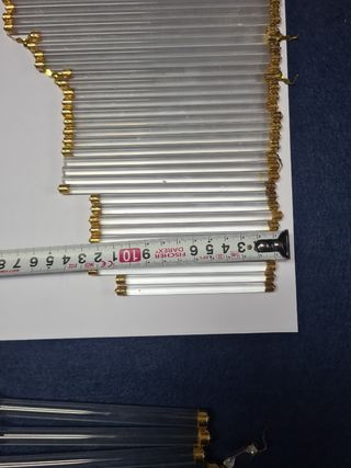 Cristales lampara araña alargados