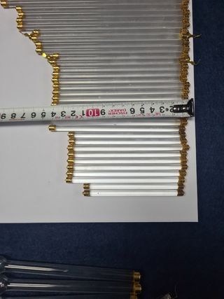 Cristales lampara araña alargados