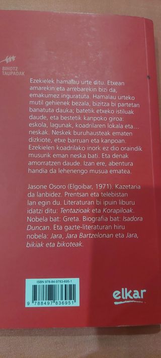 Ezekiel. Novela en euskera.