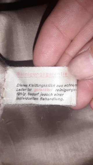 Chaqueta piel vuelta  hombre vintage