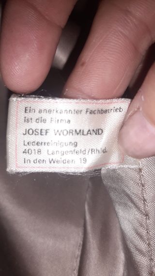 Chaqueta piel vuelta  hombre vintage