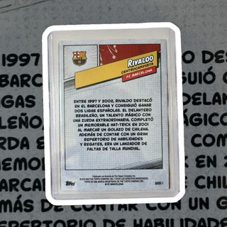 RIVALDO /150 TOPPS FCB BARCELONA PANINI CROMO