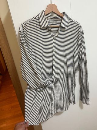 Camisa rayas horizontales MANGO