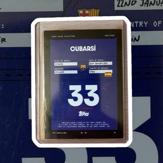 CUBARSI /75 TOPPS FOCUS FCB BARCELONA BAR