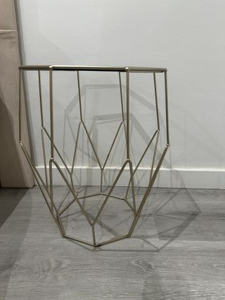 2 tavoli in vetro dorato Maison Du Monde