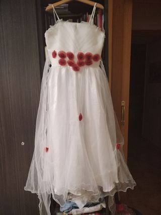 Vestido blanco niña