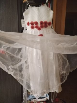 Vestido blanco niña