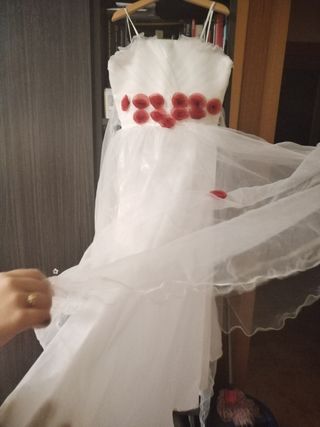 Vestido blanco niña