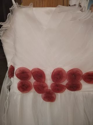 Vestido blanco niña