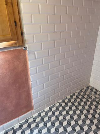 Azulejo 20x20 Azul rombos Porcelánico