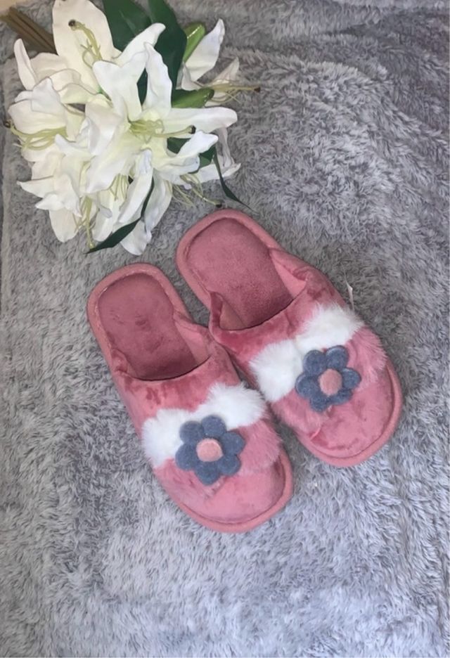Coquette Lolita Barbiecore furry pink Slippers