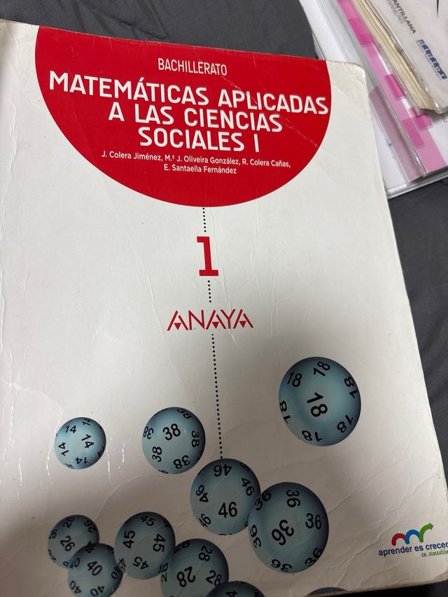 Matemáticas aplicadas a las Ciencias Sociales I.