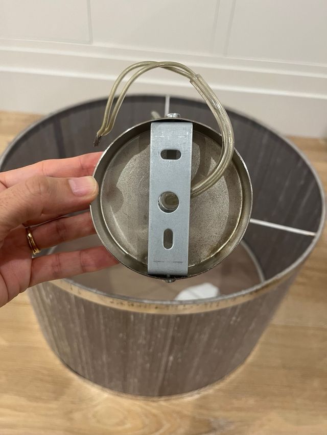 Juego de dos lámparas de techo gris