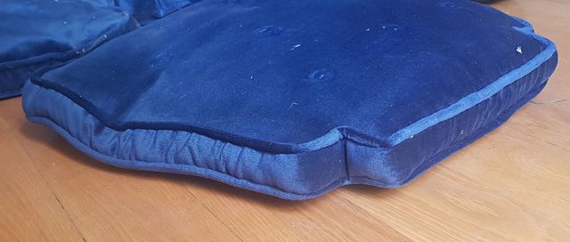 Conjunto almohadones azul