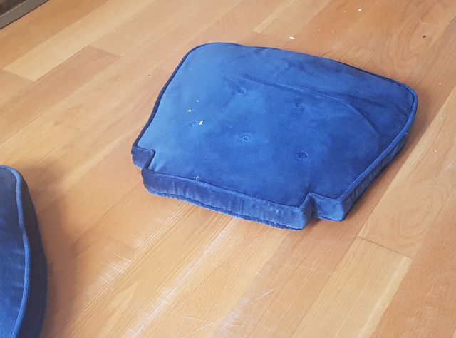 Conjunto almohadones azul