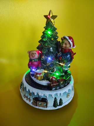 Albero di Natale con Orsetto e trenino