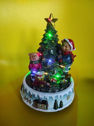 Albero di Natale con Orsetto e trenino