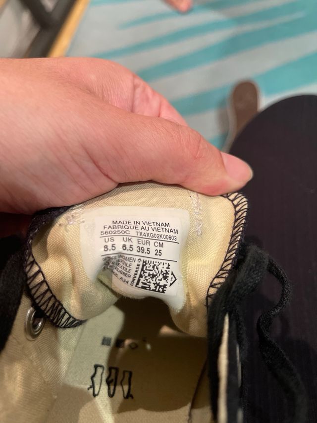 Converse negra plataforma original