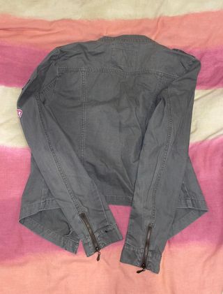 Cazadora Biker Caqui Mujer