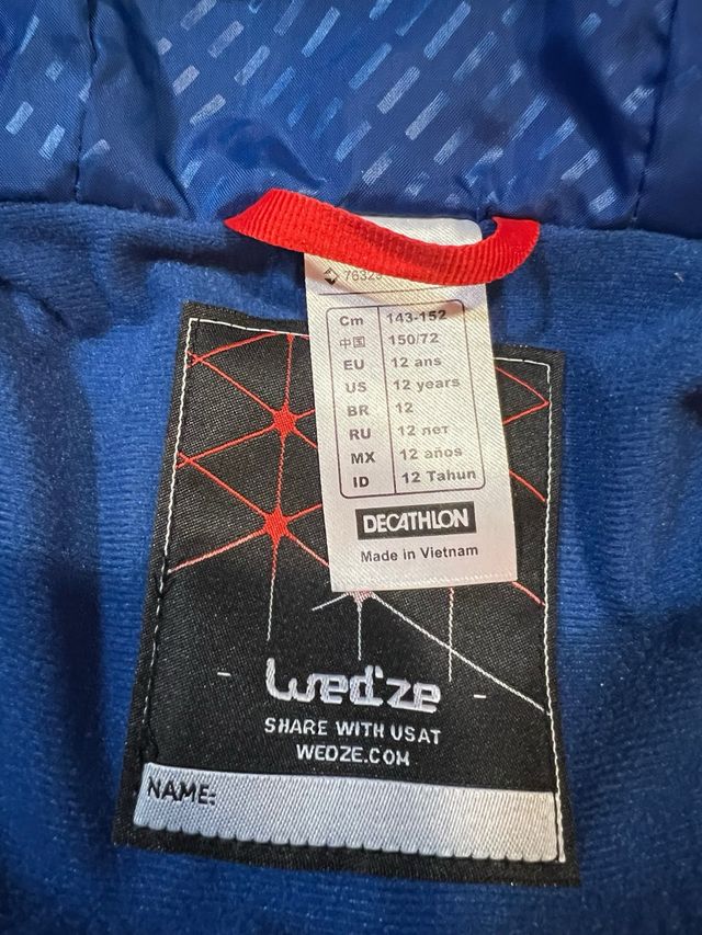 Abrigo de esquí Decathlon para niño