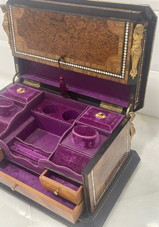 ESPECTACULAR COFRE FRANCÉS NAPOLEÓN XIX