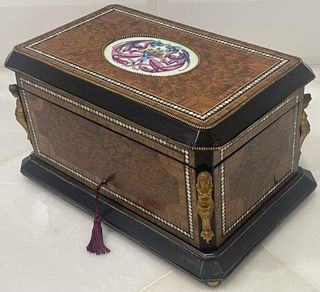 ESPECTACULAR COFRE FRANCÉS NAPOLEÓN XIX