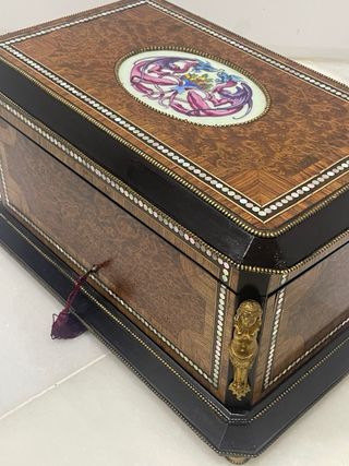 ESPECTACULAR COFRE FRANCÉS NAPOLEÓN XIX