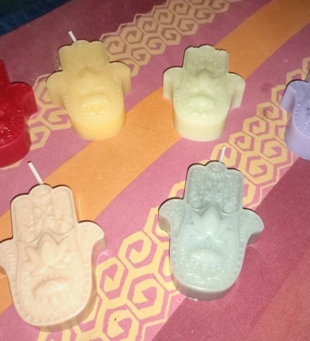 Candela artigianale mano di Fatima