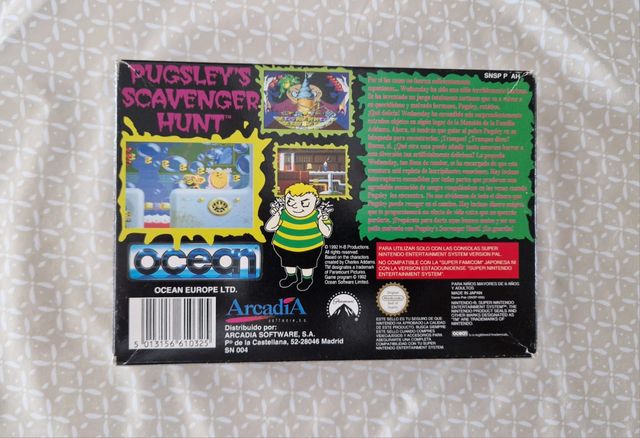Addam's Family Pugsley's Scavenger Hunt SNES